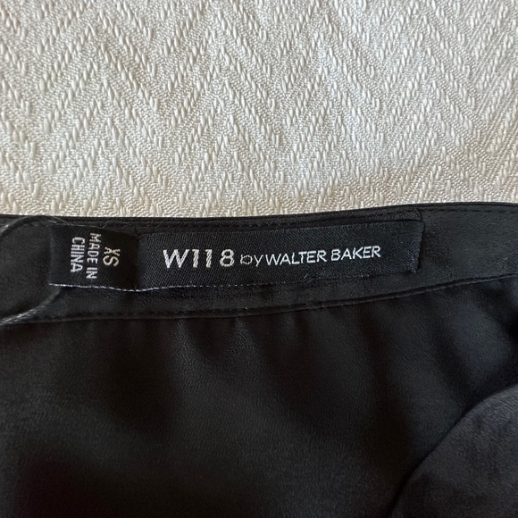 W118 by Walter Baker Jaime Skirt, Navy Stripe, XS - Picture 6 of 10